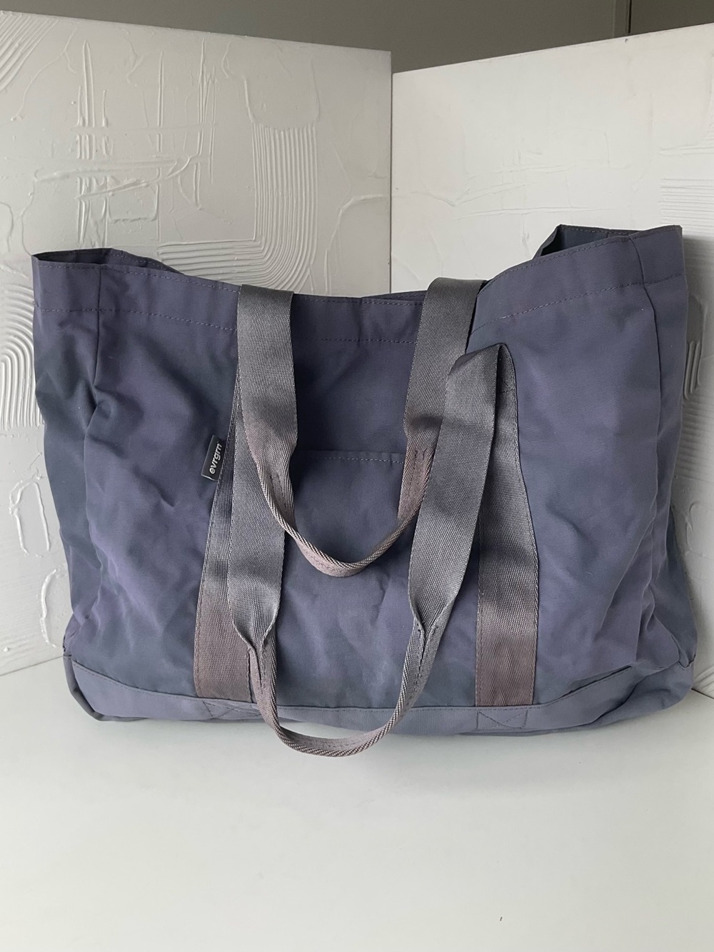 Evrgrn Gray Tote Bag - Durable Canvas Utility Bag - Large Shoulder Tote
